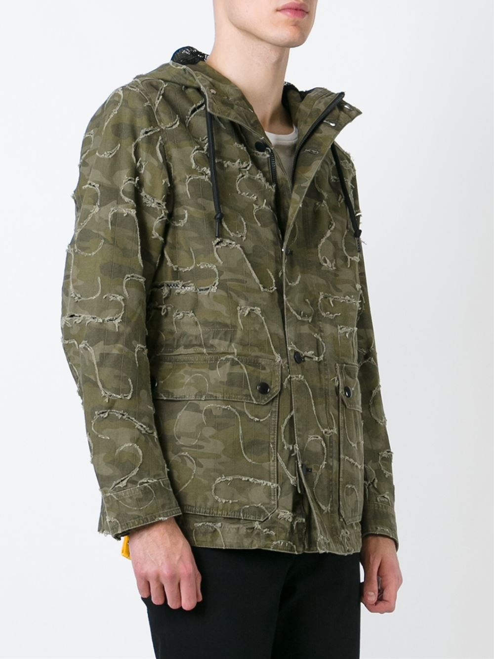 Lyst - Diesel Camouflage Print Jacket in Brown for Men