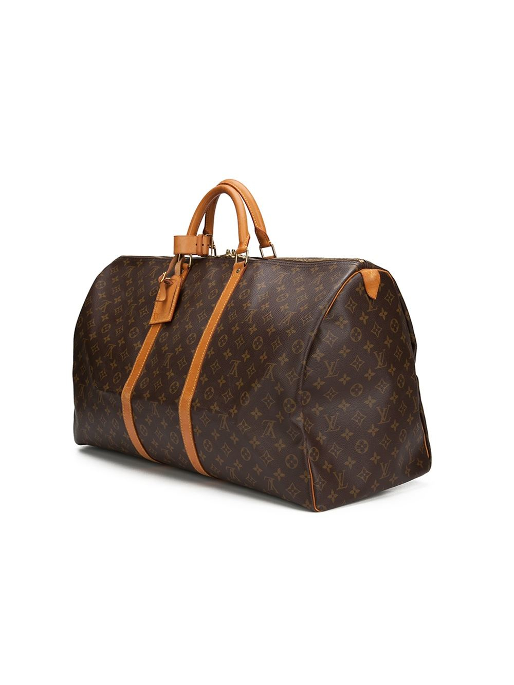 Lyst - Louis Vuitton Large Monogram Holdall in Brown