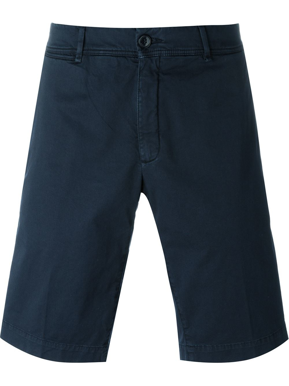 Lyst - Moncler Chino Bermuda Shorts in Blue for Men