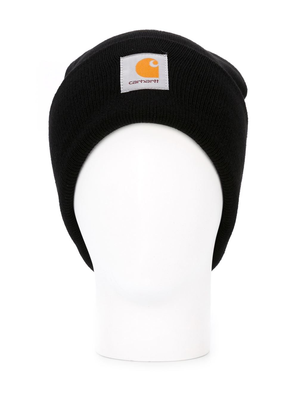 Carhartt Logo Patch Beanie in Black for Men Lyst