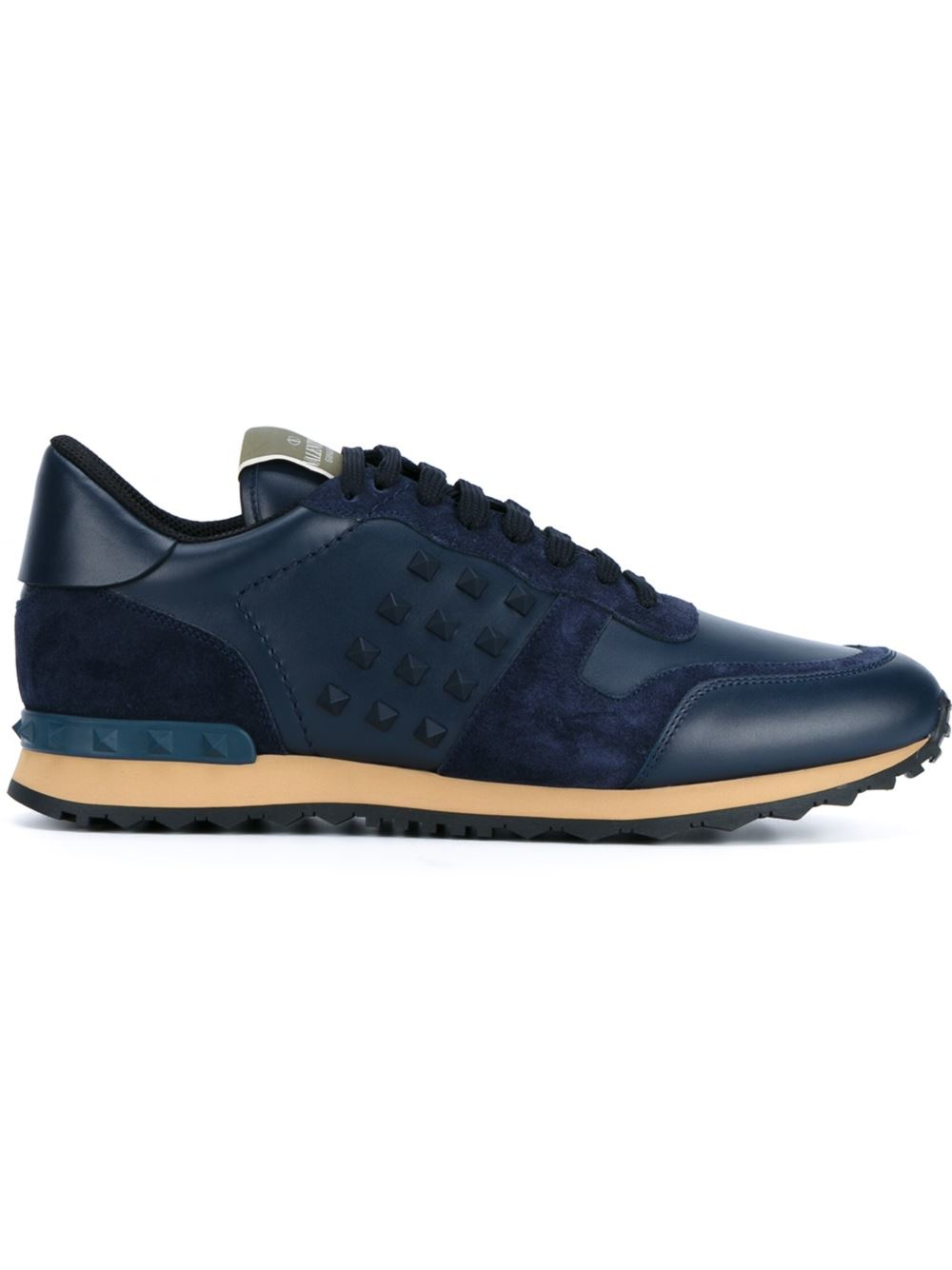 Valentino &#39;Rockrunner&#39; Sneakers in Brown for Men (BLUE) | Lyst