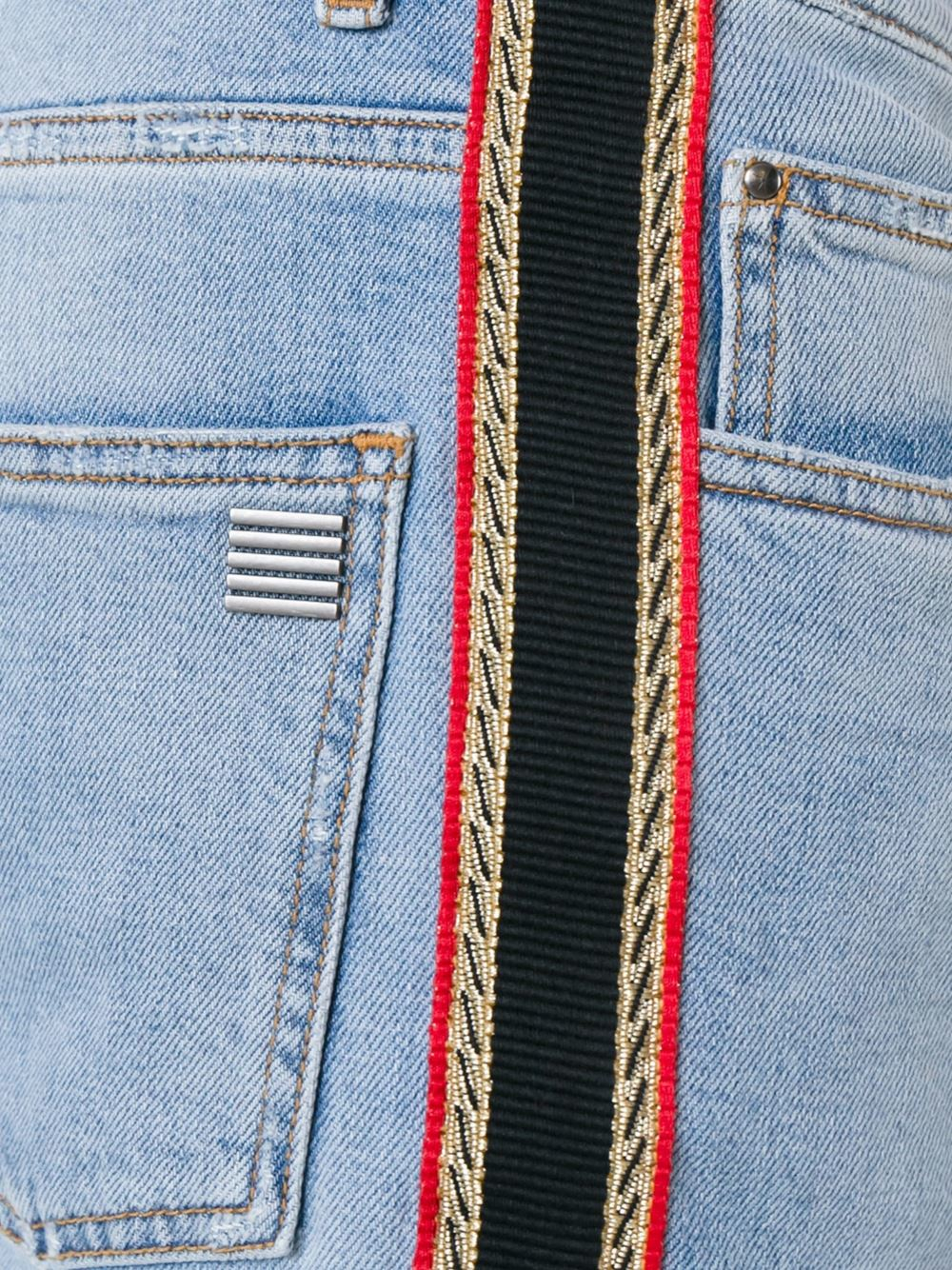 jeans with sparkly side stripe