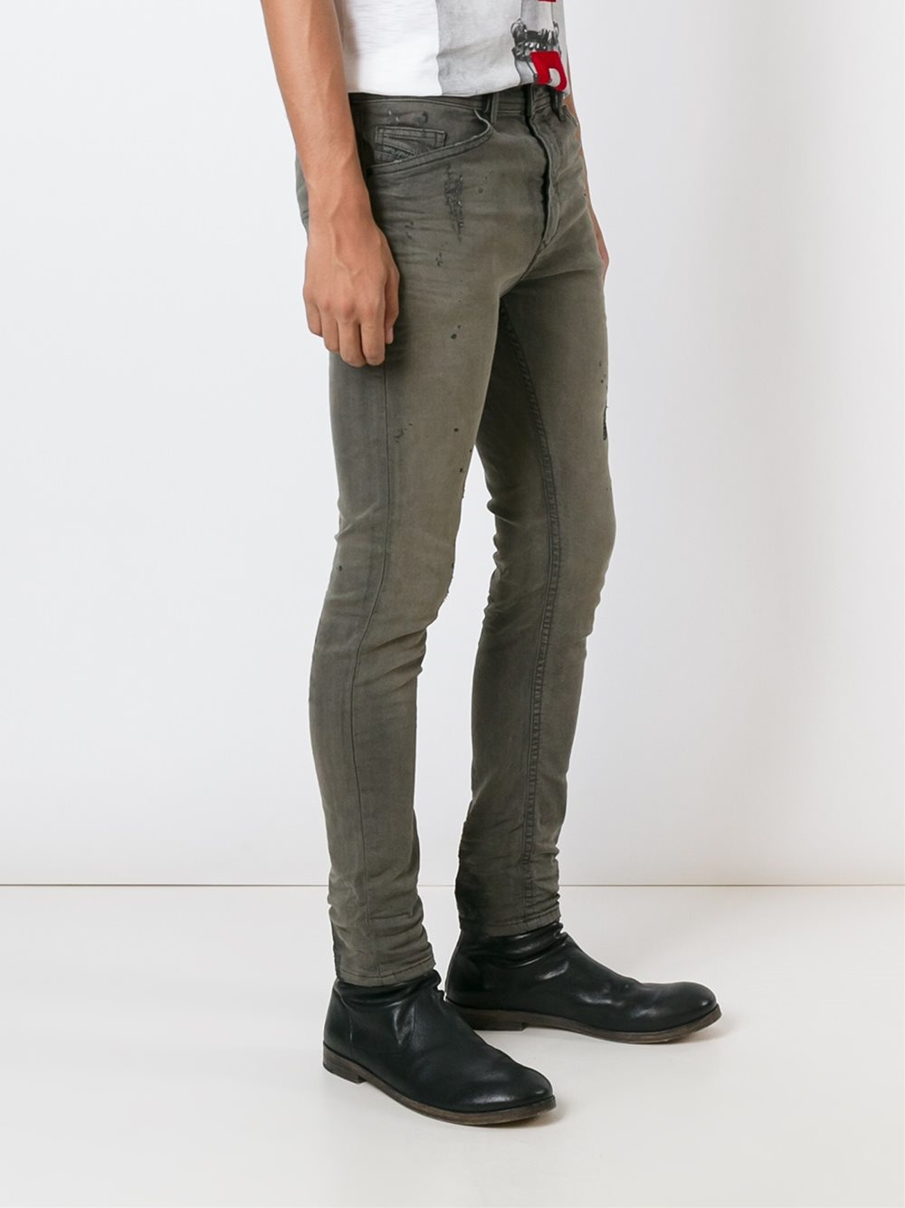 Diesel 'spender' Super Skinny Jeans Men Cotton/polyester/spandex