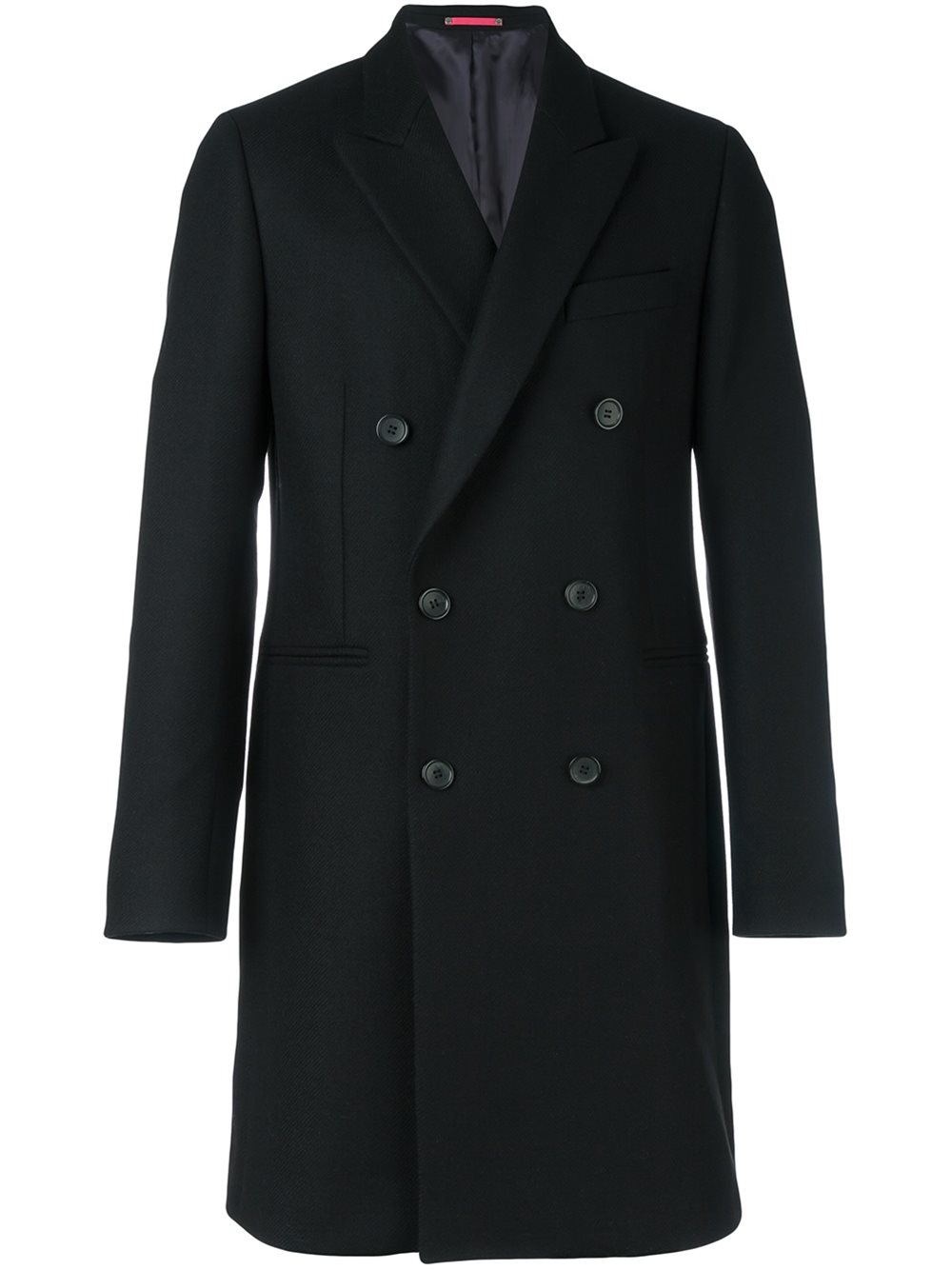 PS by Paul Smith Double Breasted Coat in Black for Men - Lyst