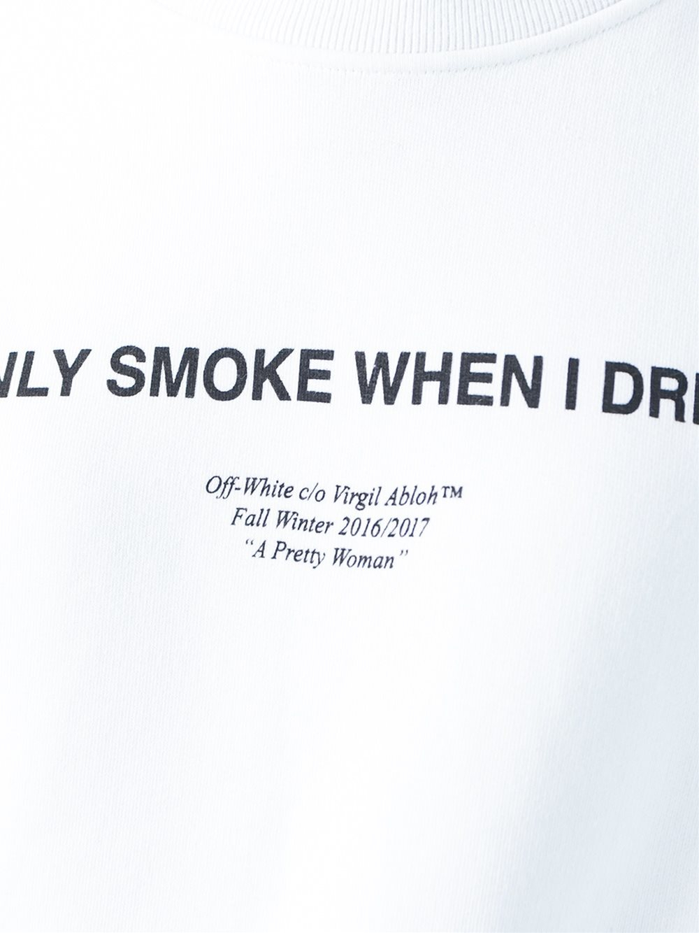 Lyst - Off-White C/O Virgil Abloh Quote Print Sweatshirt in Black