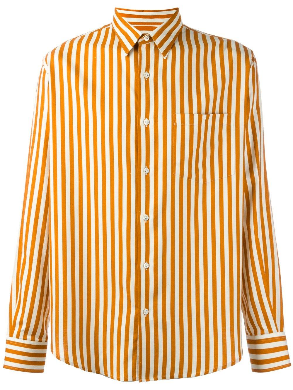 Lyst - Ami Large Classic Shirt in Orange for Men