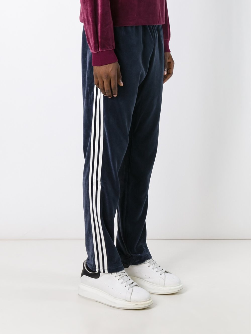 Lyst - Adidas Originals Velour Track Pants in Blue for Men