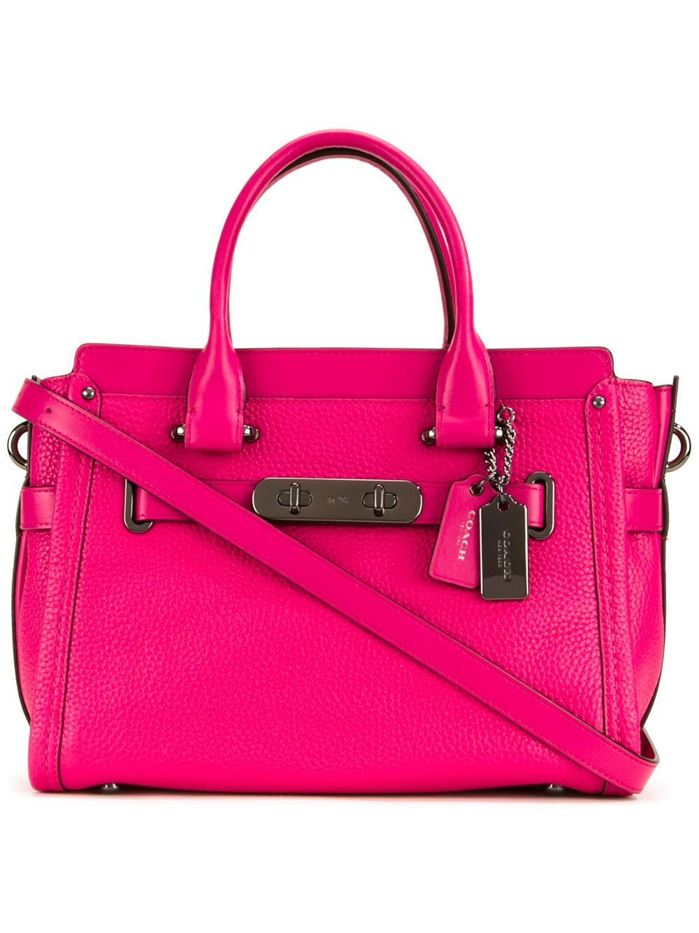 COACH Medium 'kaj' Tote in Pink - Lyst