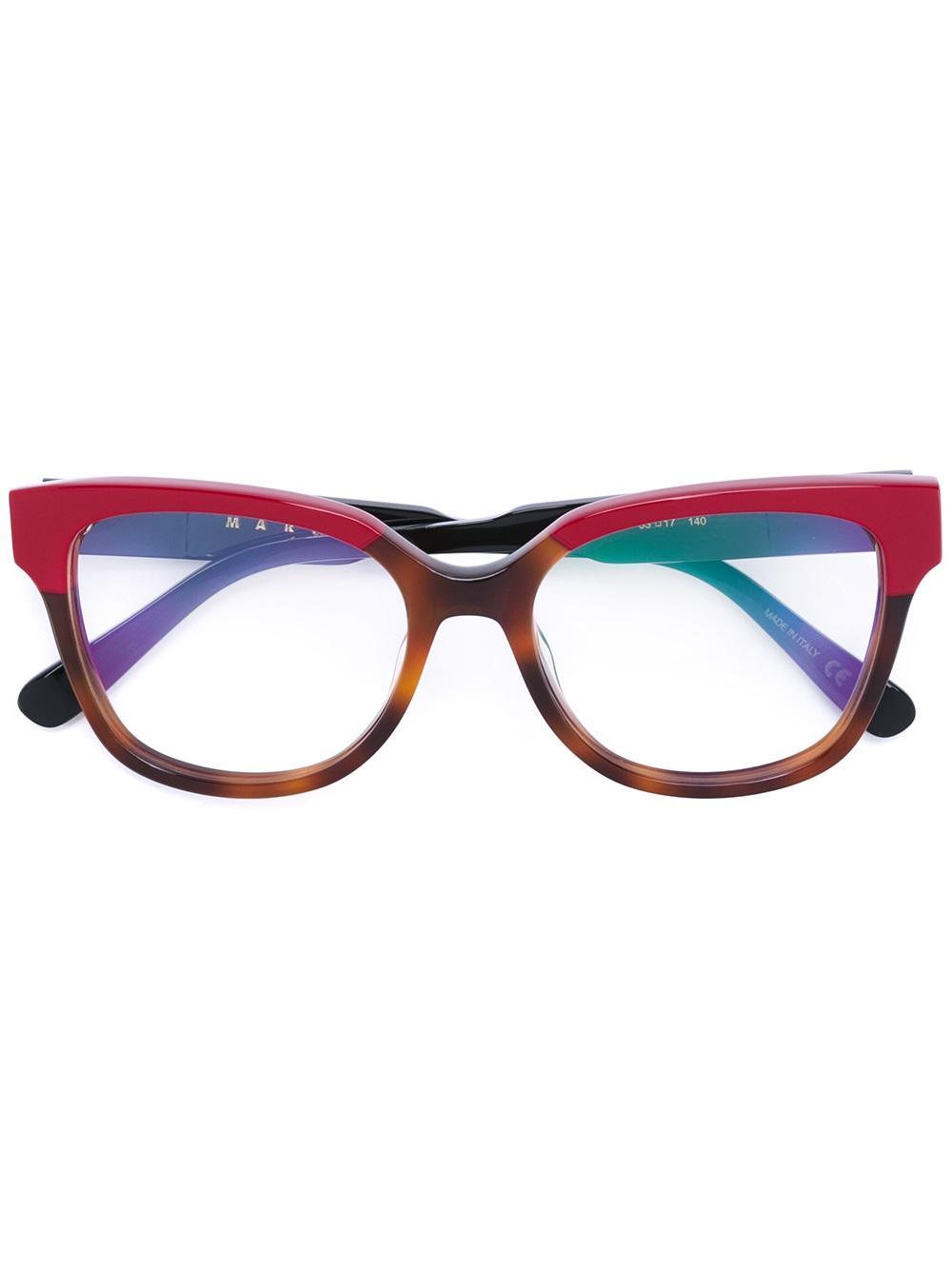 fendi colour block optical glasses in lyst fendi colour block optical glasses in lyst