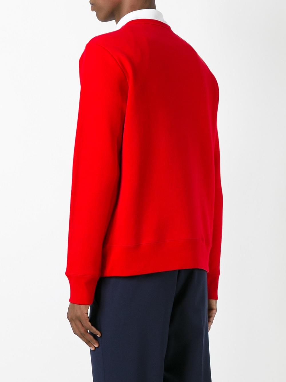 Gucci Ghost Sweatshirt in Red for Men - Lyst