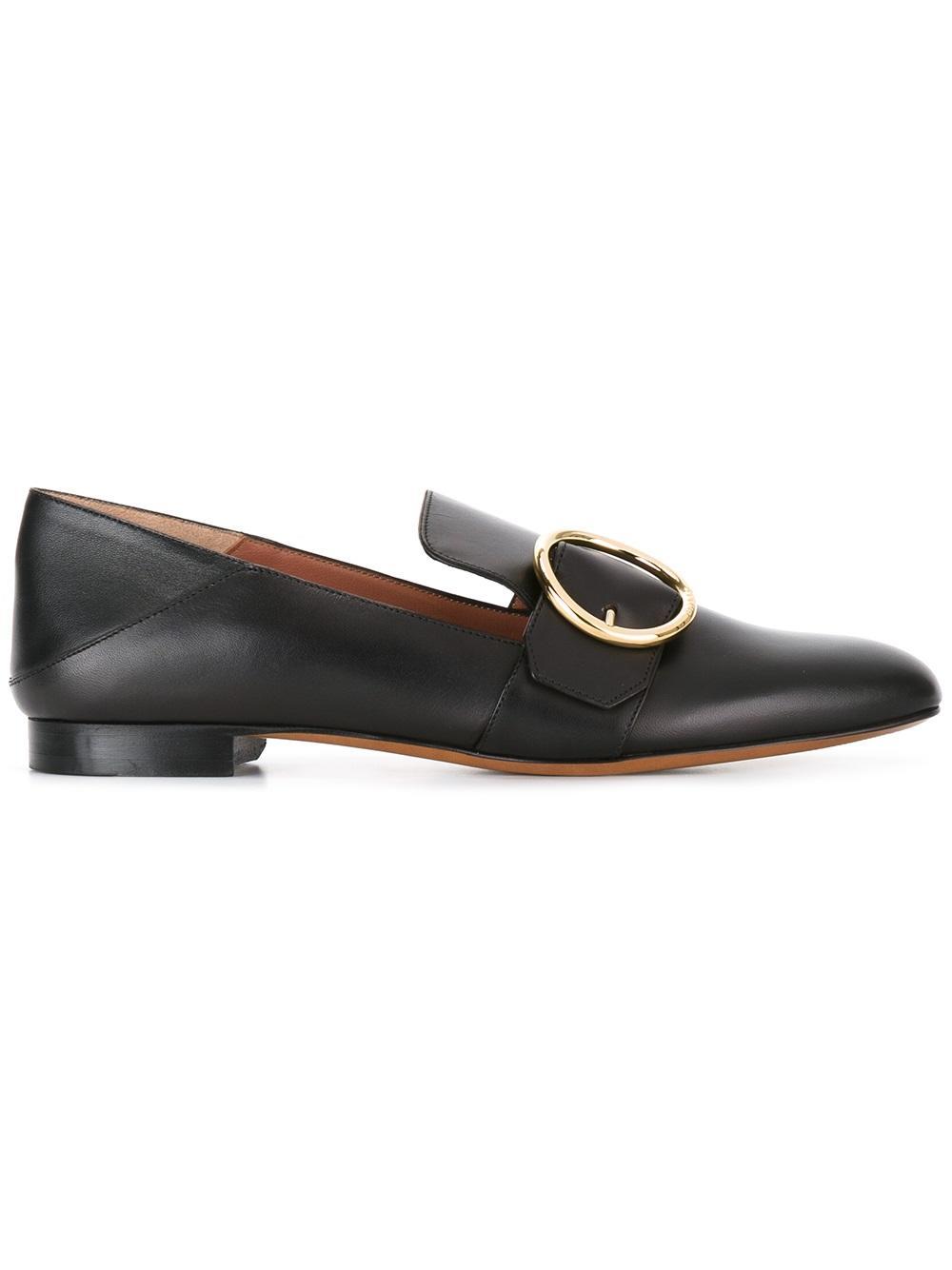Lyst - Bally Women's Black Leather Loafers in Black