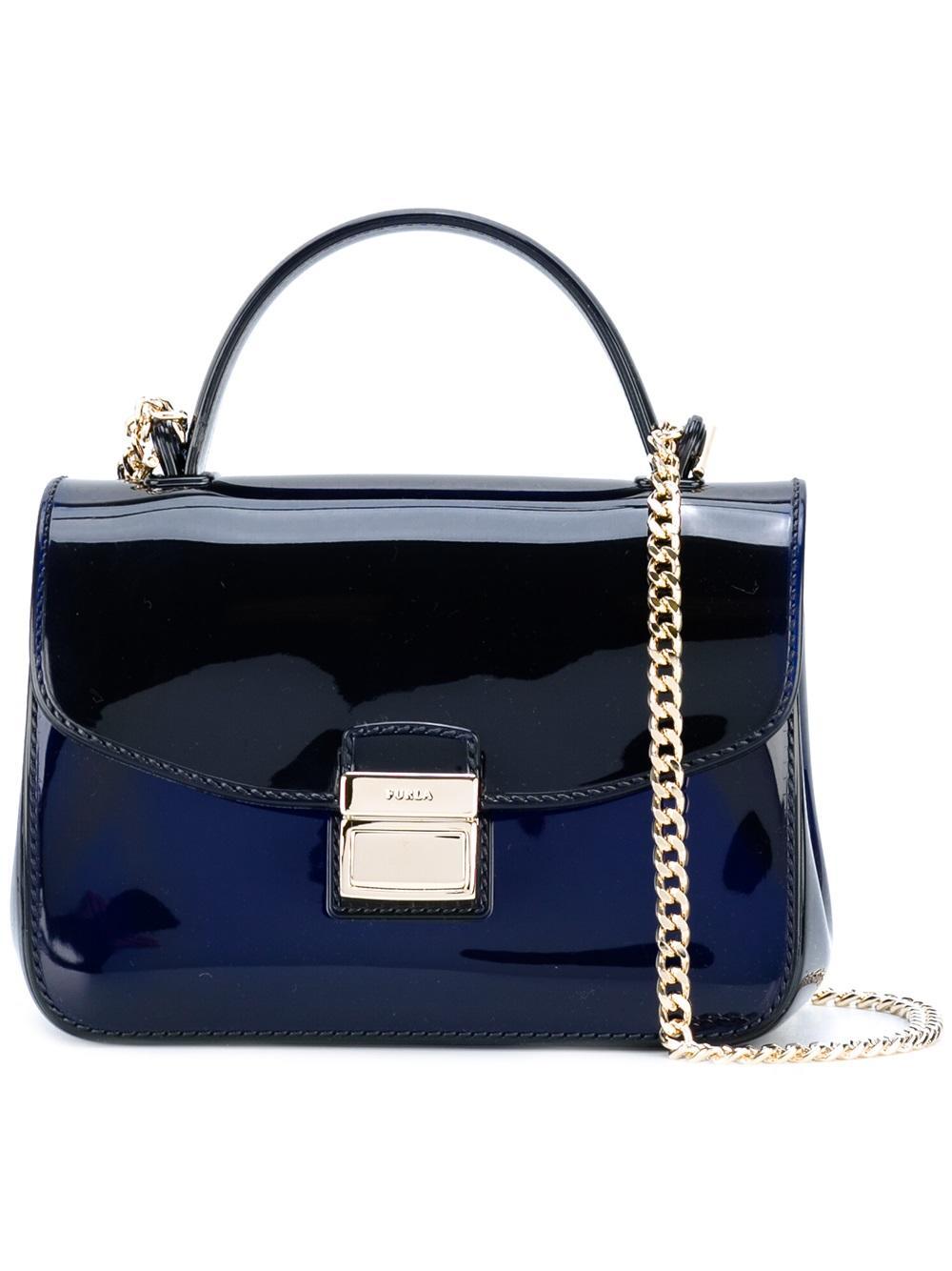 Furla Chain Strap Crossbody Bag in Blue Lyst