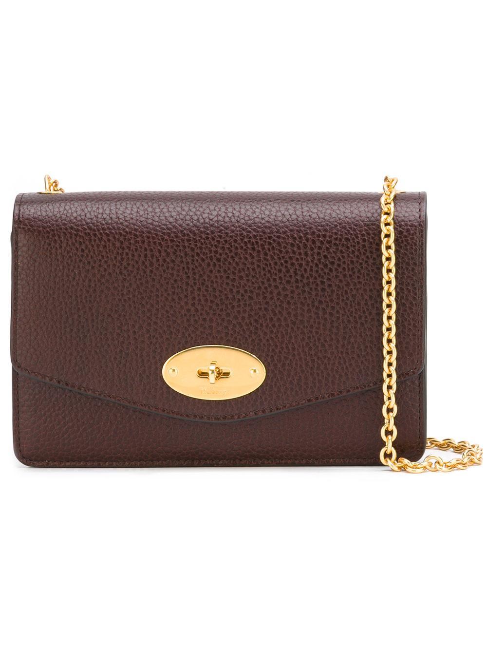 Mulberry Chain Strap Crossbody Bag in Red | Lyst