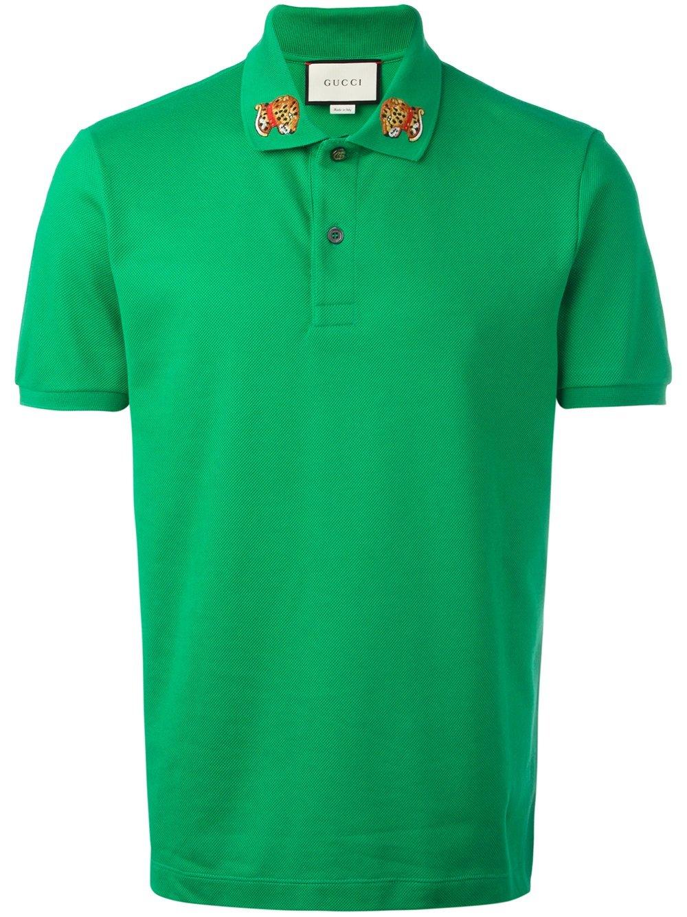 gucci green polo