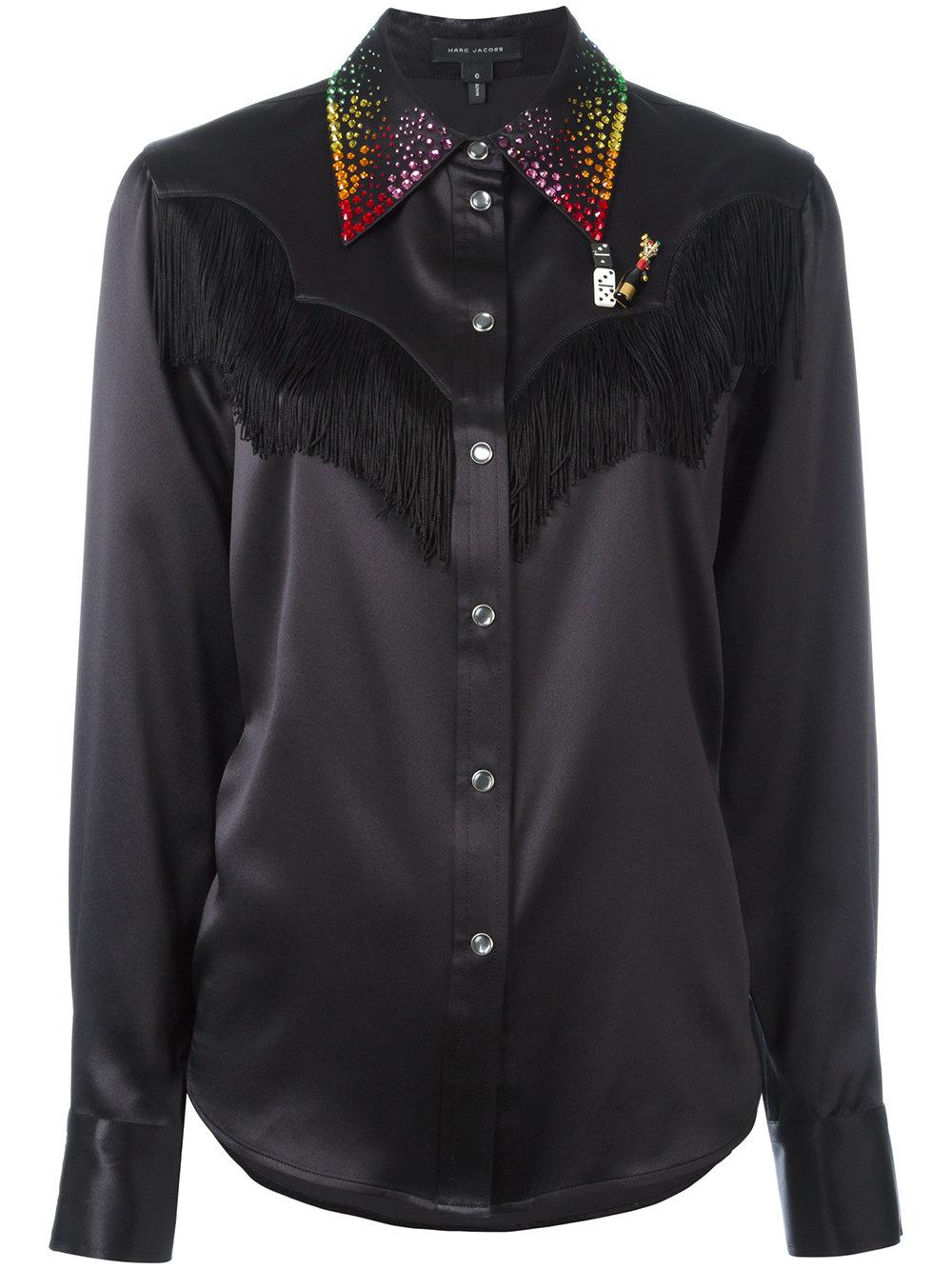 embellished black shirt