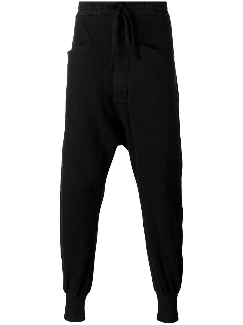 Thom krom Drop-crotch Sweatpants in Black for Men | Lyst