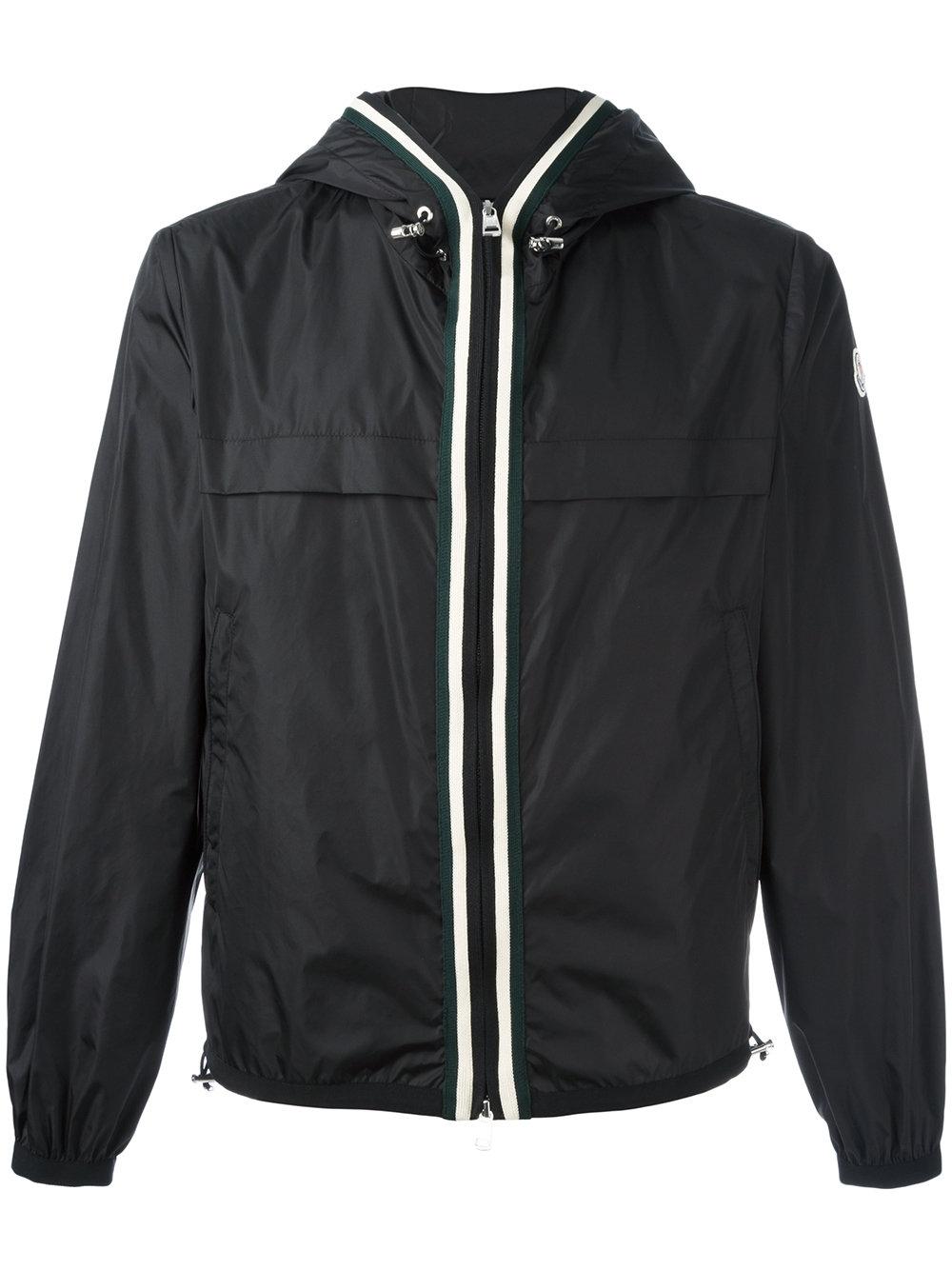 Moncler Anton Hooded Jacket in Black for Men | Lyst