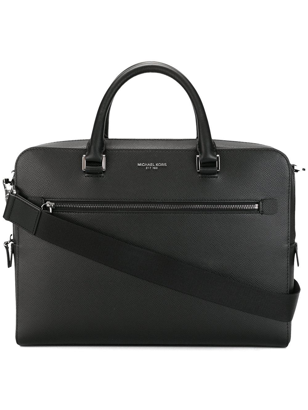 Lyst - Michael Kors Medium Harrison Briefcase in Black for Men