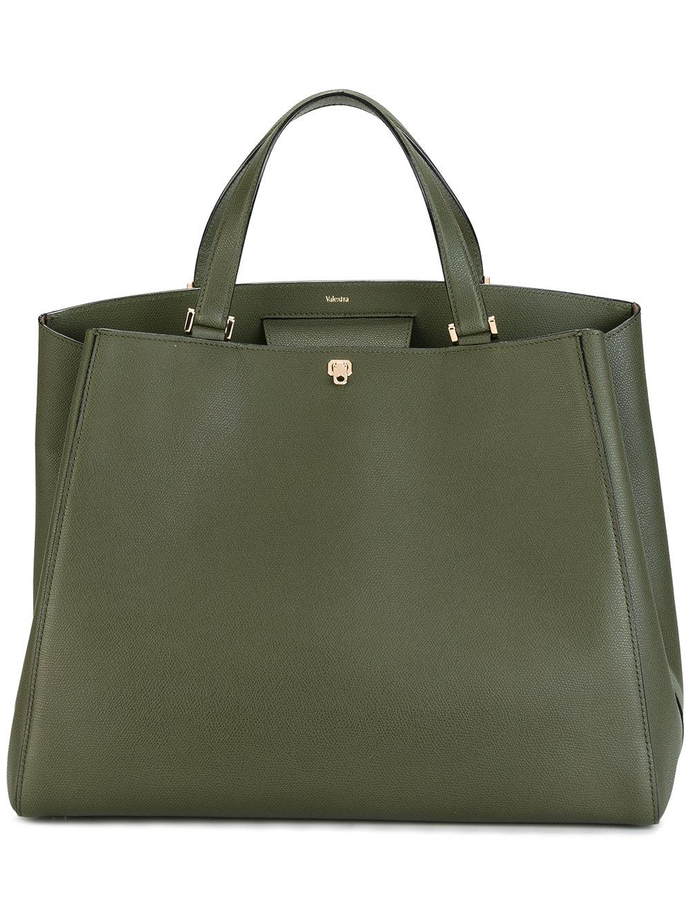 Valextra - Large Tote - Women - Leather - One Size in Green | Lyst