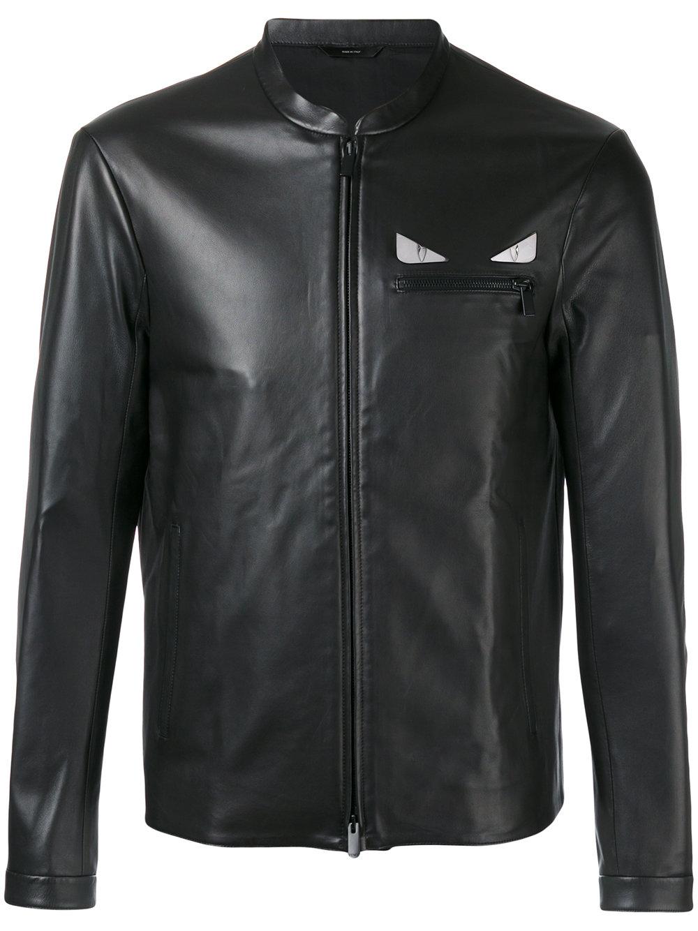 fendi men's leather jacket