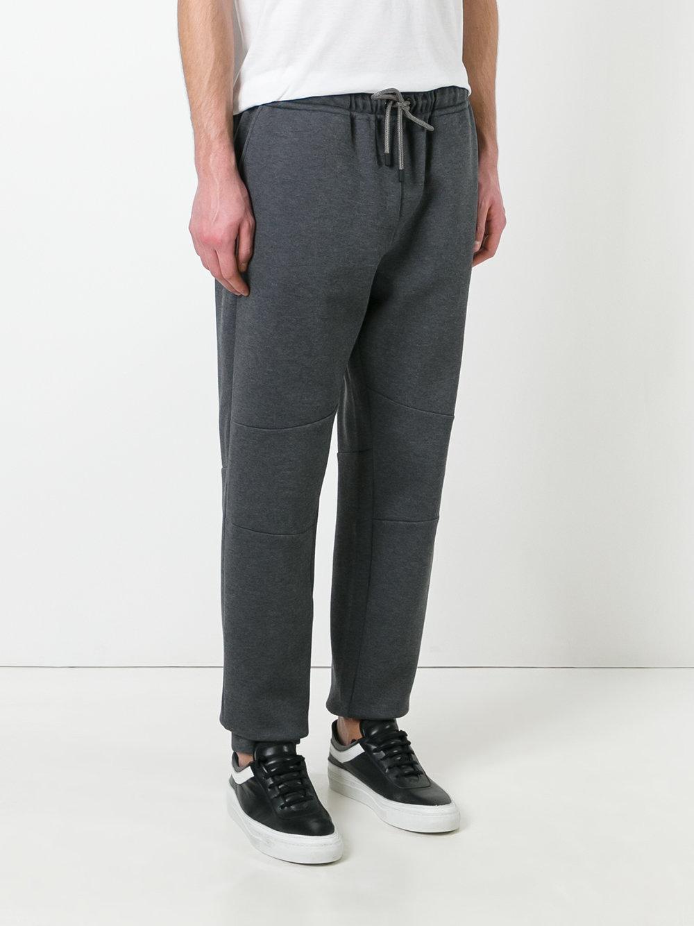 Lyst - Fendi Loose Fit Cuffed Joggers in Gray for Men