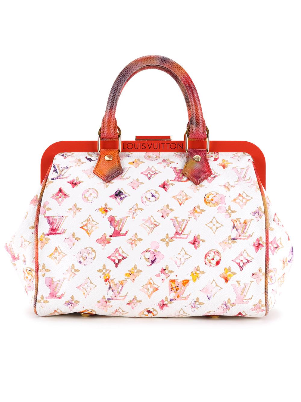 louis vuitton speedy watercolour bag in lyst louis vuitton speedy watercolour bag in lyst