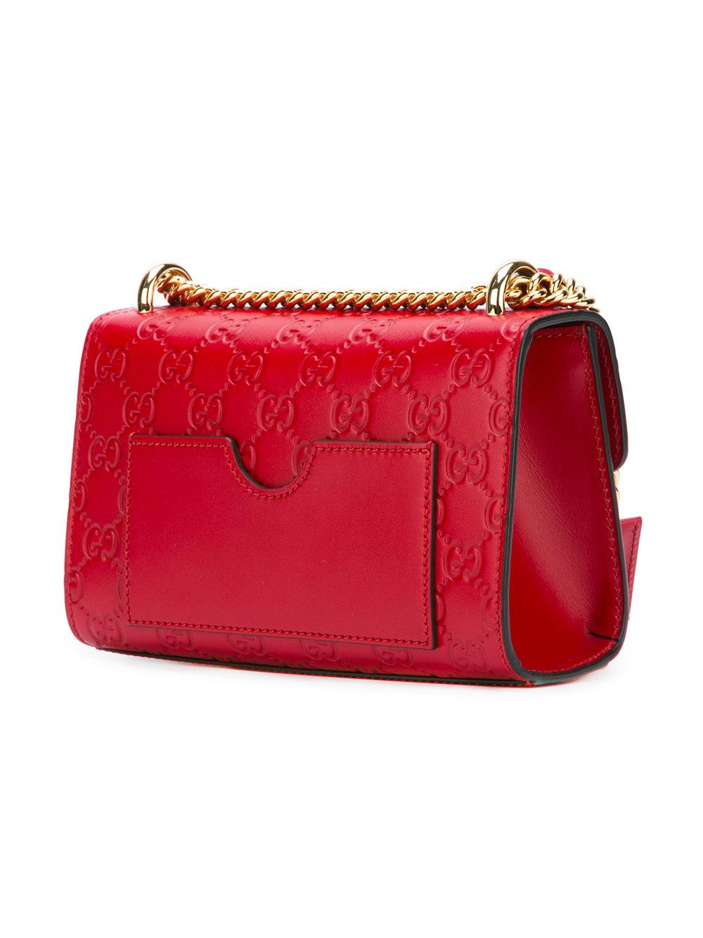 Lyst - Gucci - Padlock Signature Shoulder Bag - Women - Calf Leather - One Size in Red