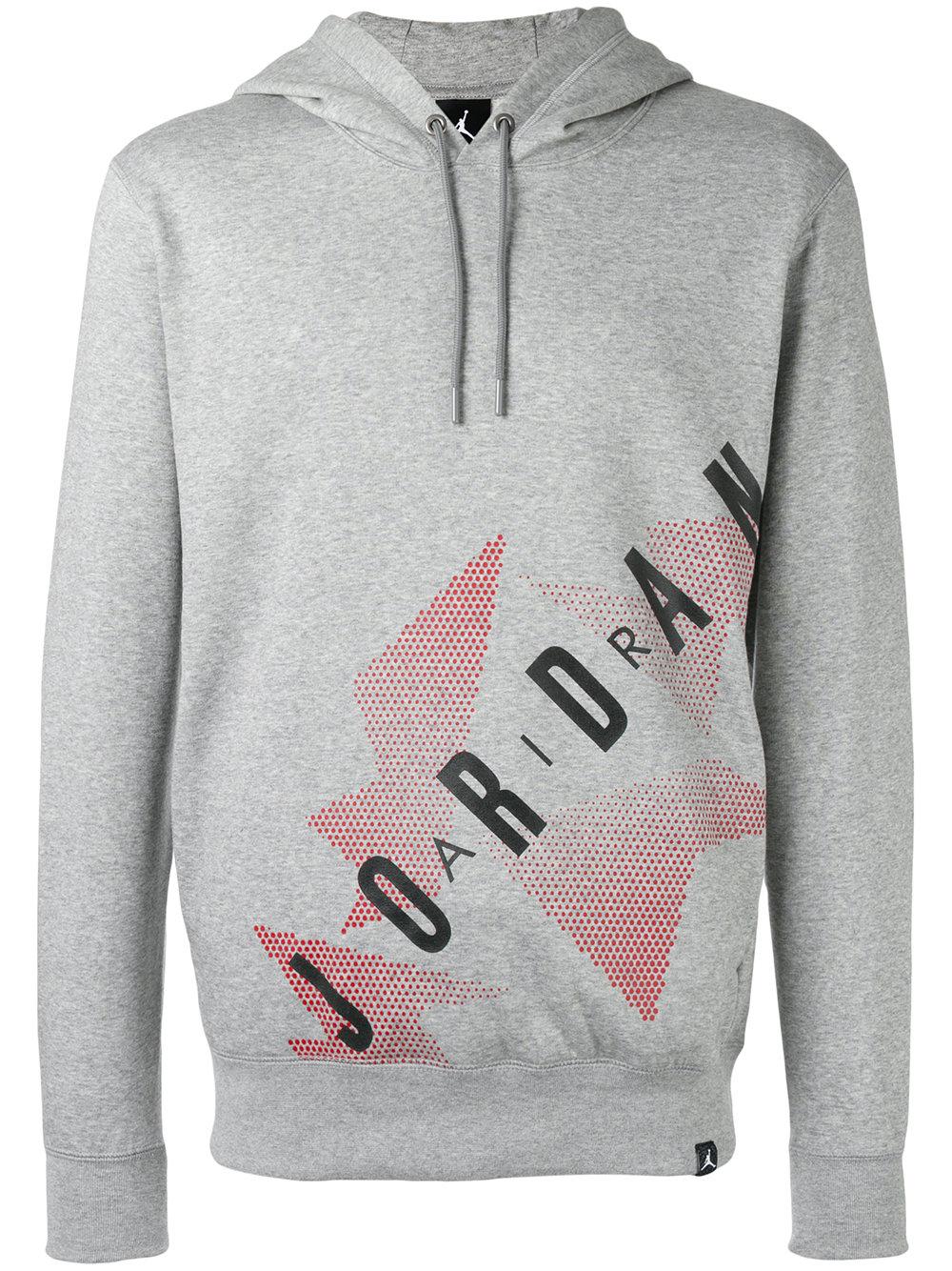 Nike Air Jordan Hoodie in Gray for Men - Lyst