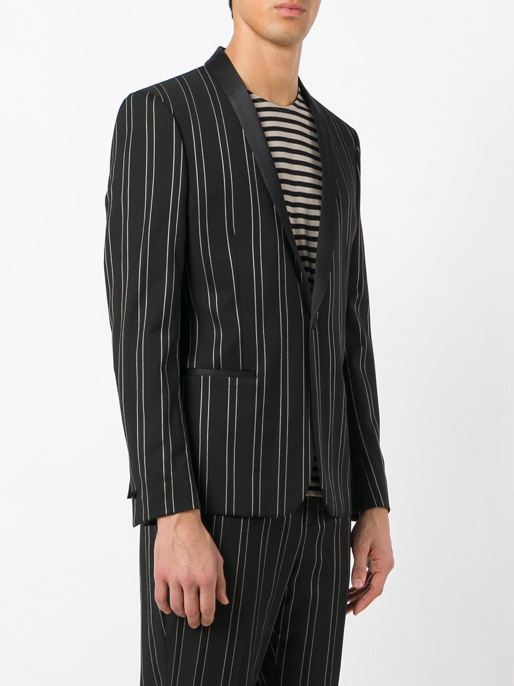 Lyst - The Kooples Gold Striped Blazer in Black for Men