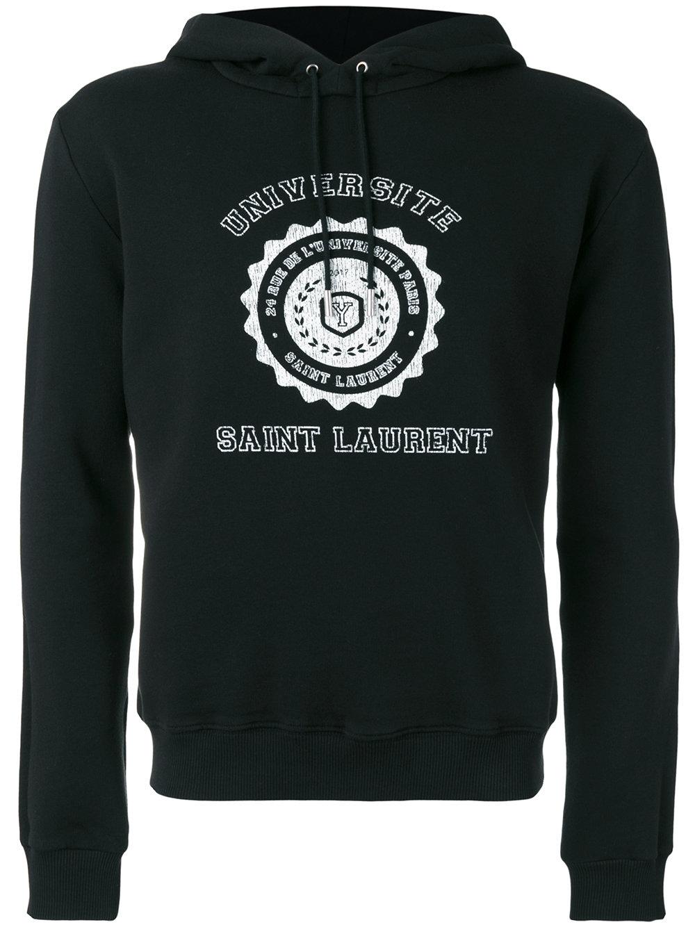 saint laurent university hoodie