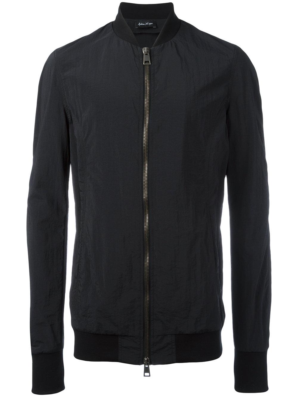 andrea ya aqov bomber jacket in black for lyst andrea ya aqov bomber jacket in black for lyst