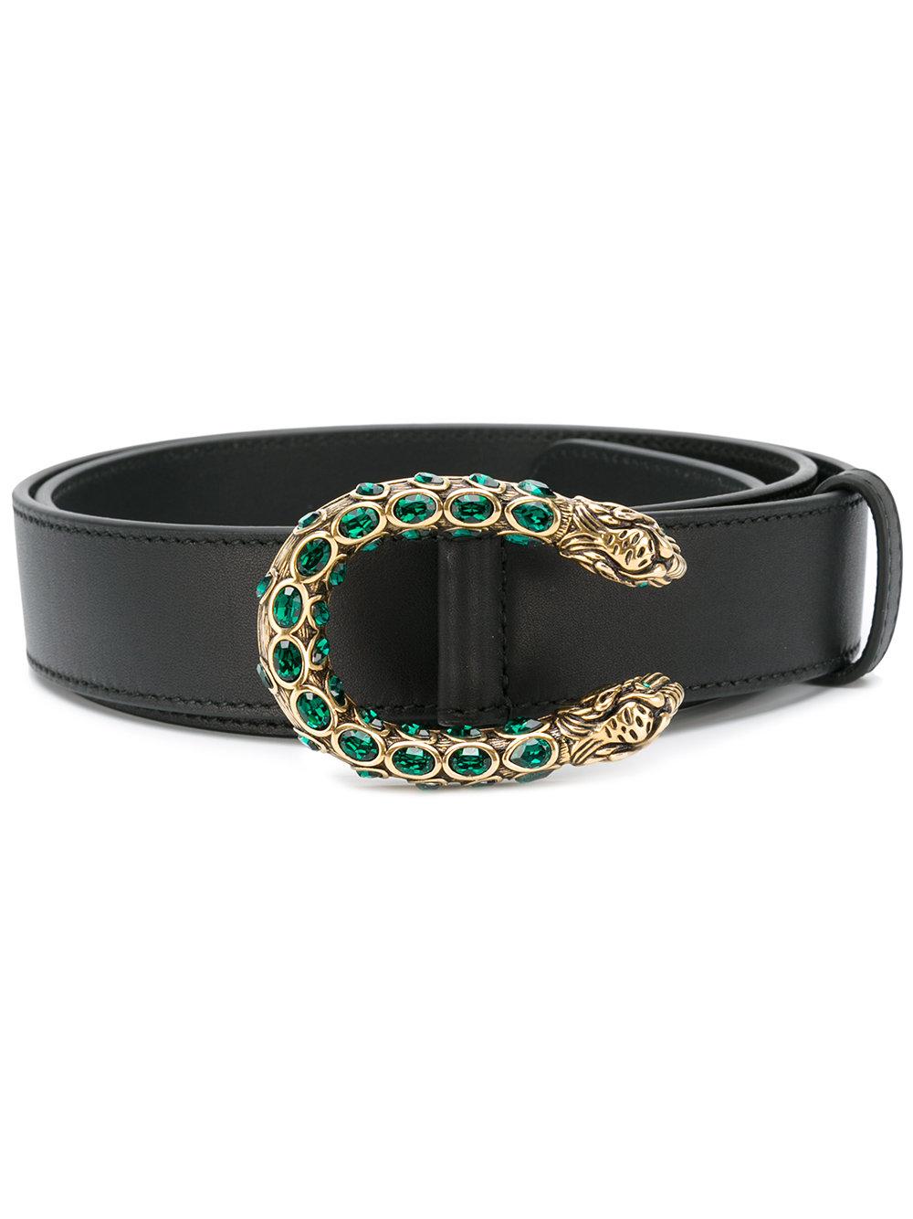 Gucci Crystal-embellished Dionysus Belt in Brown | Lyst