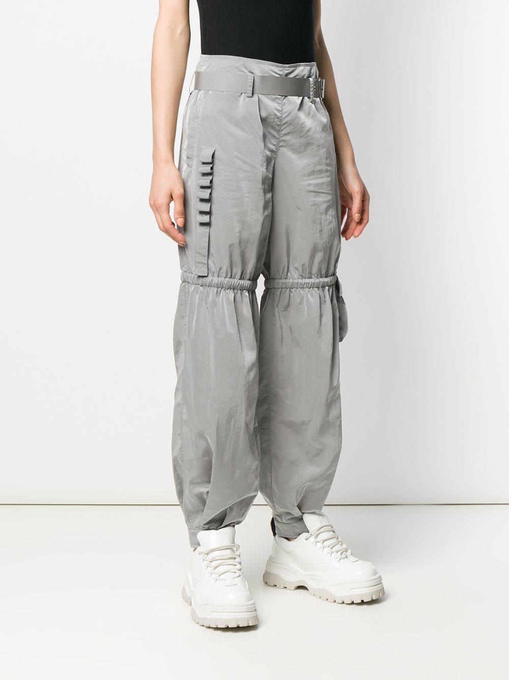 women's grey track pants