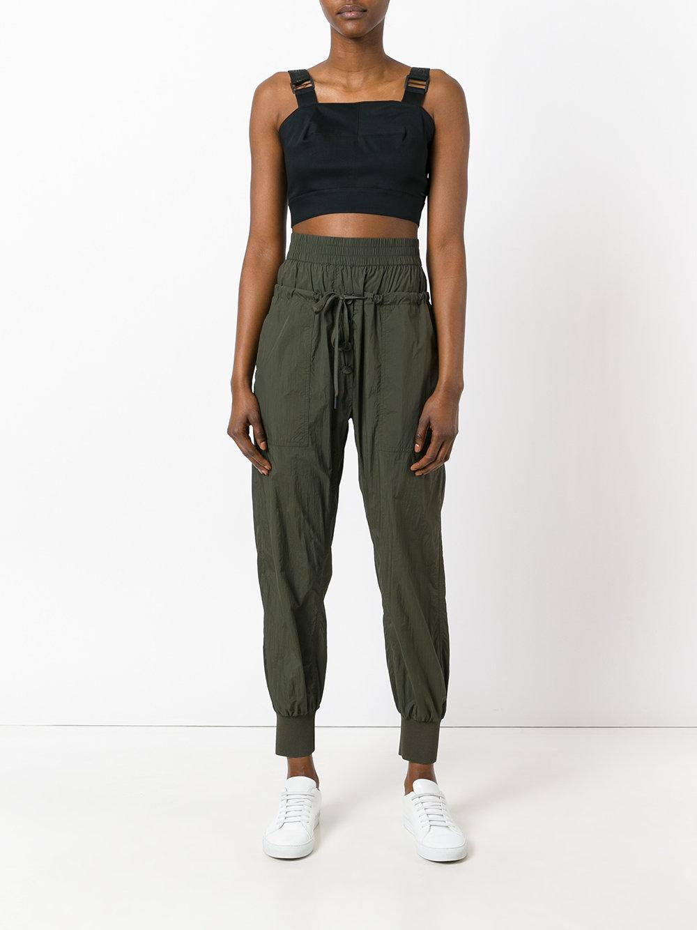 calvin klein buckled straps tank top in black lyst calvin klein buckled straps tank top in black lyst