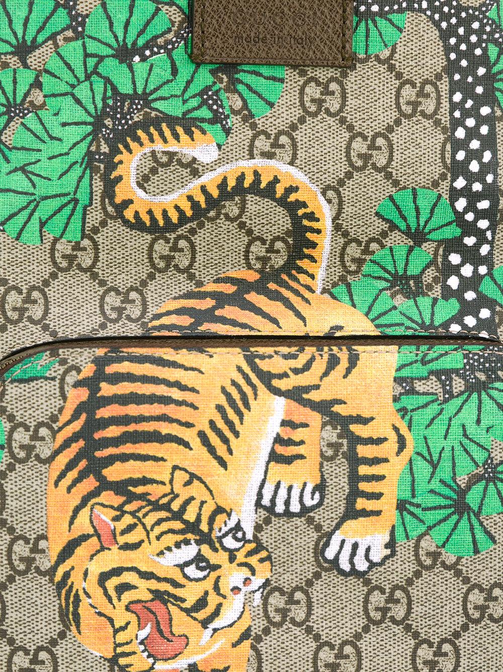 gucci tiger print backpack