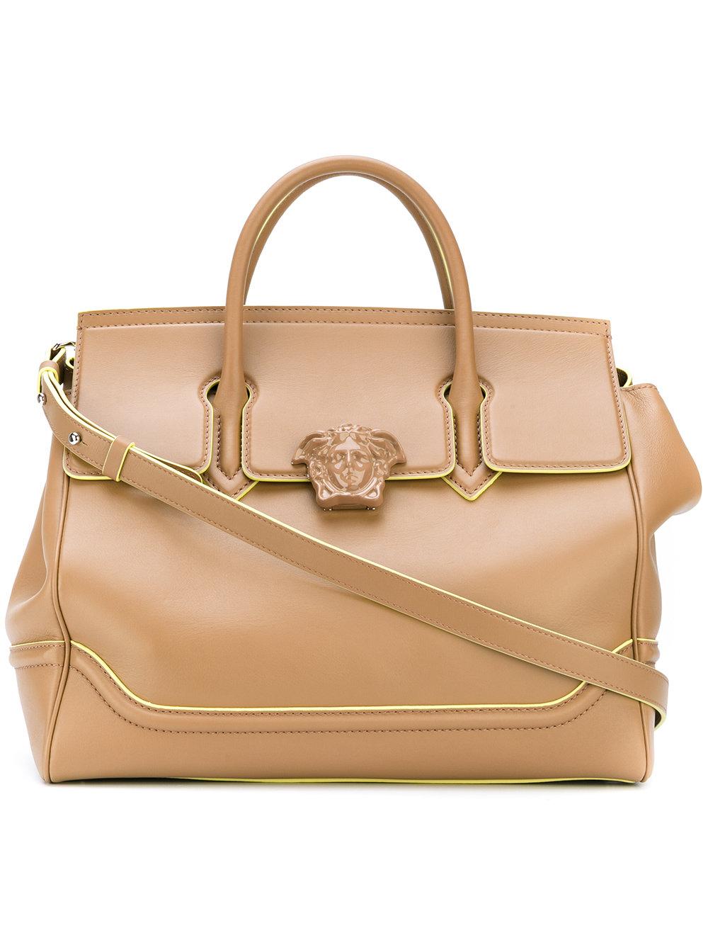 Versace Palazzo Empire Tote Bag in Brown | Lyst