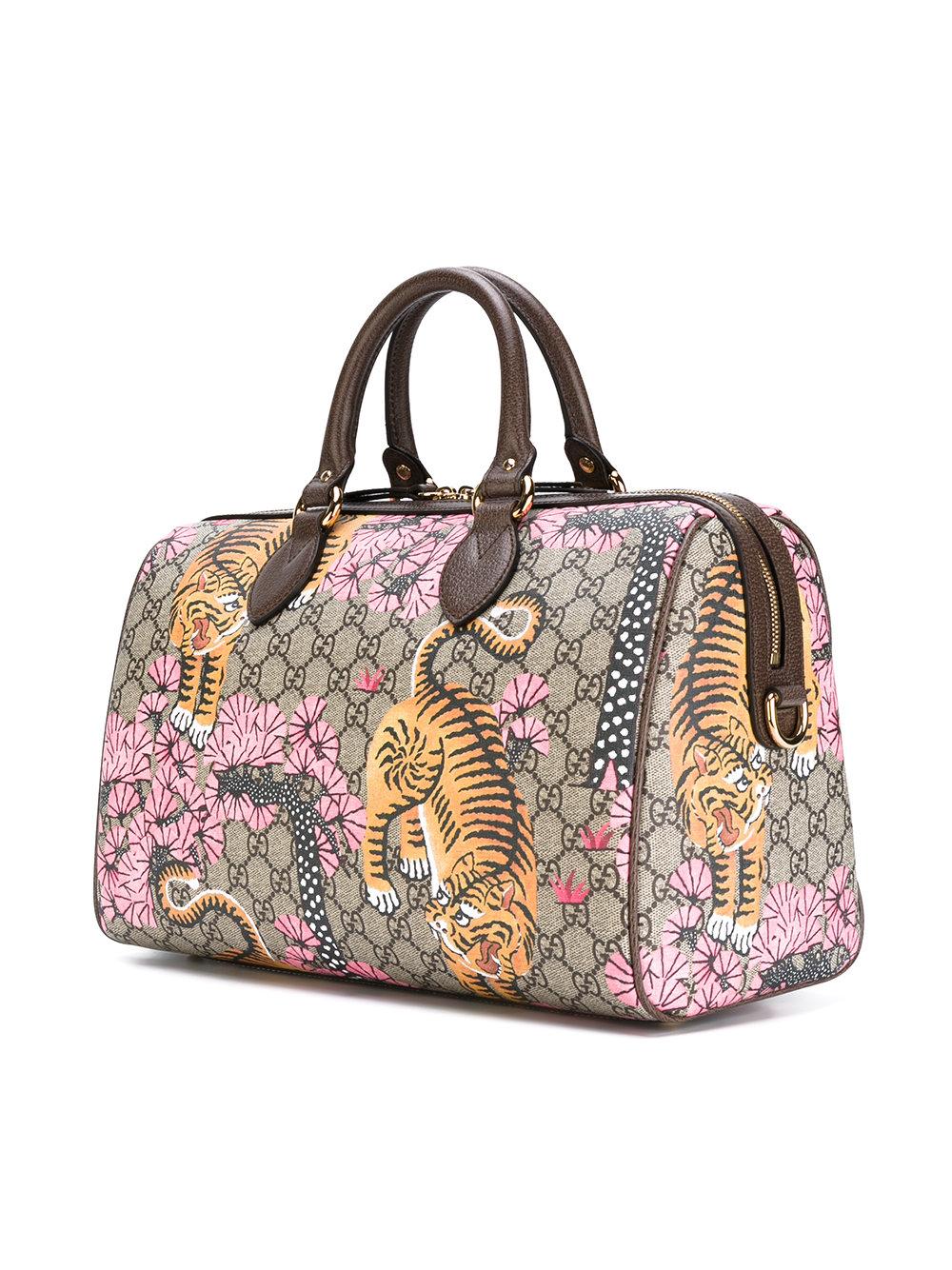 Lyst - Gucci - Gg Supreme Bengal Tiger Shoulder Bag - Women - Leather - One Size