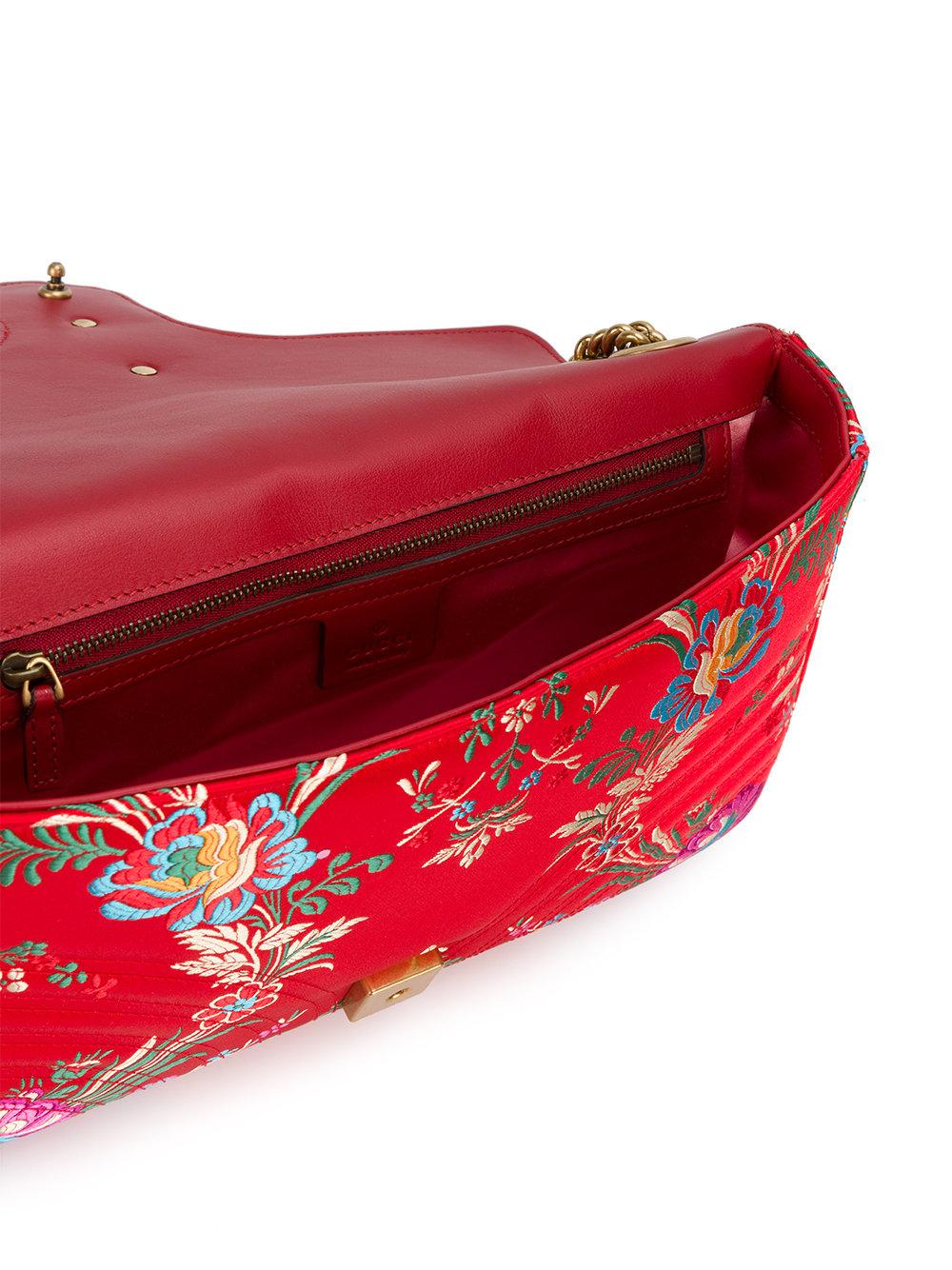 gucci marmont floral bag