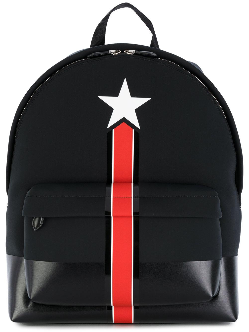 givenchy and stripe print backpack in black for lyst givenchy and stripe print backpack in black for lyst