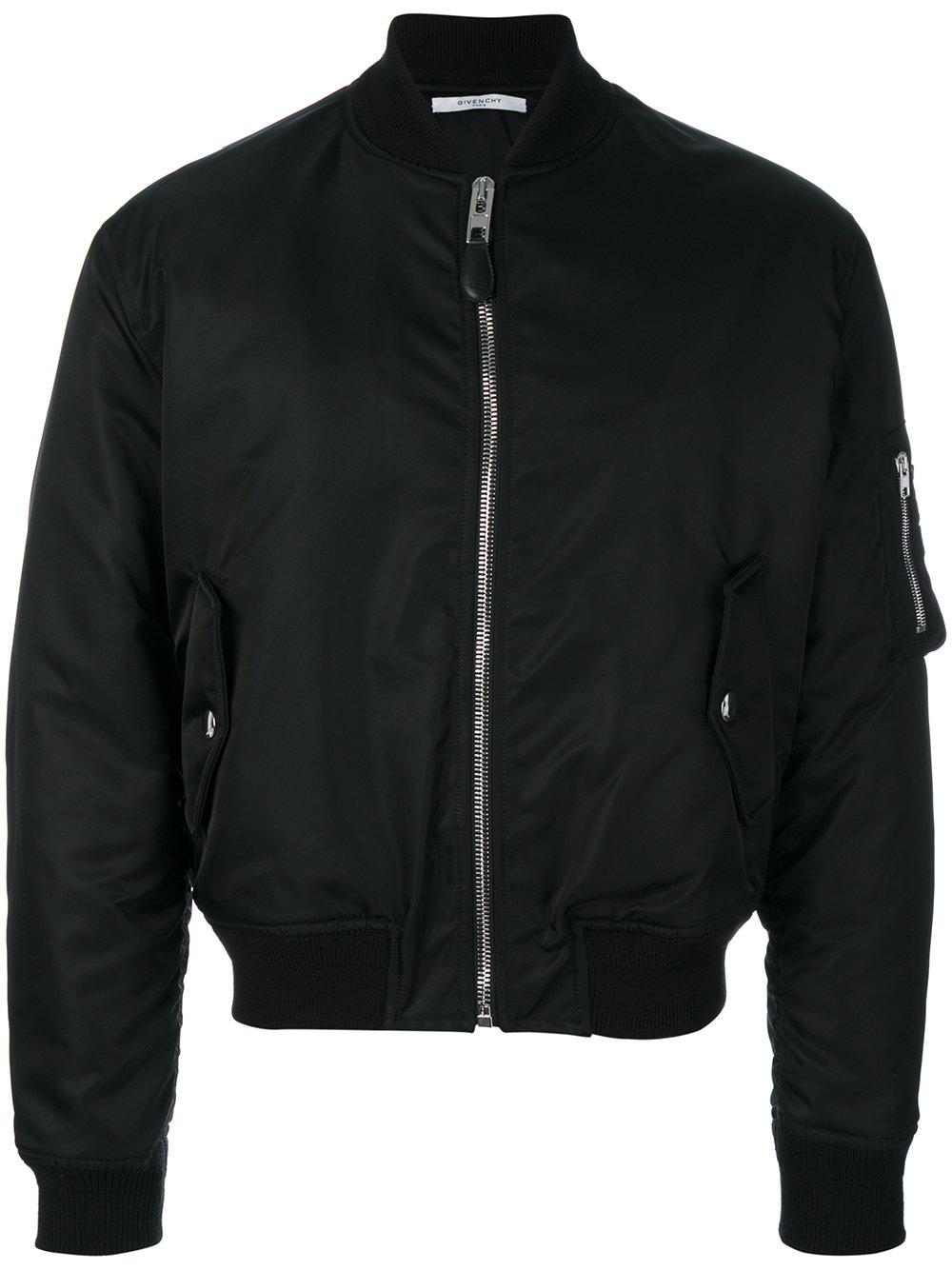 Givenchy Illuminati Patch Bomber Jacket in Black for Men | Lyst
