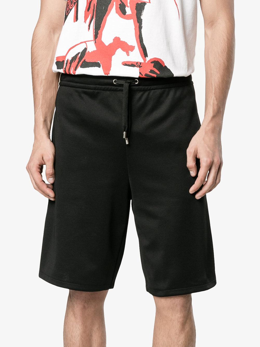 Gucci Logo Jacquard Trimmed Shorts in Black for Men - Lyst