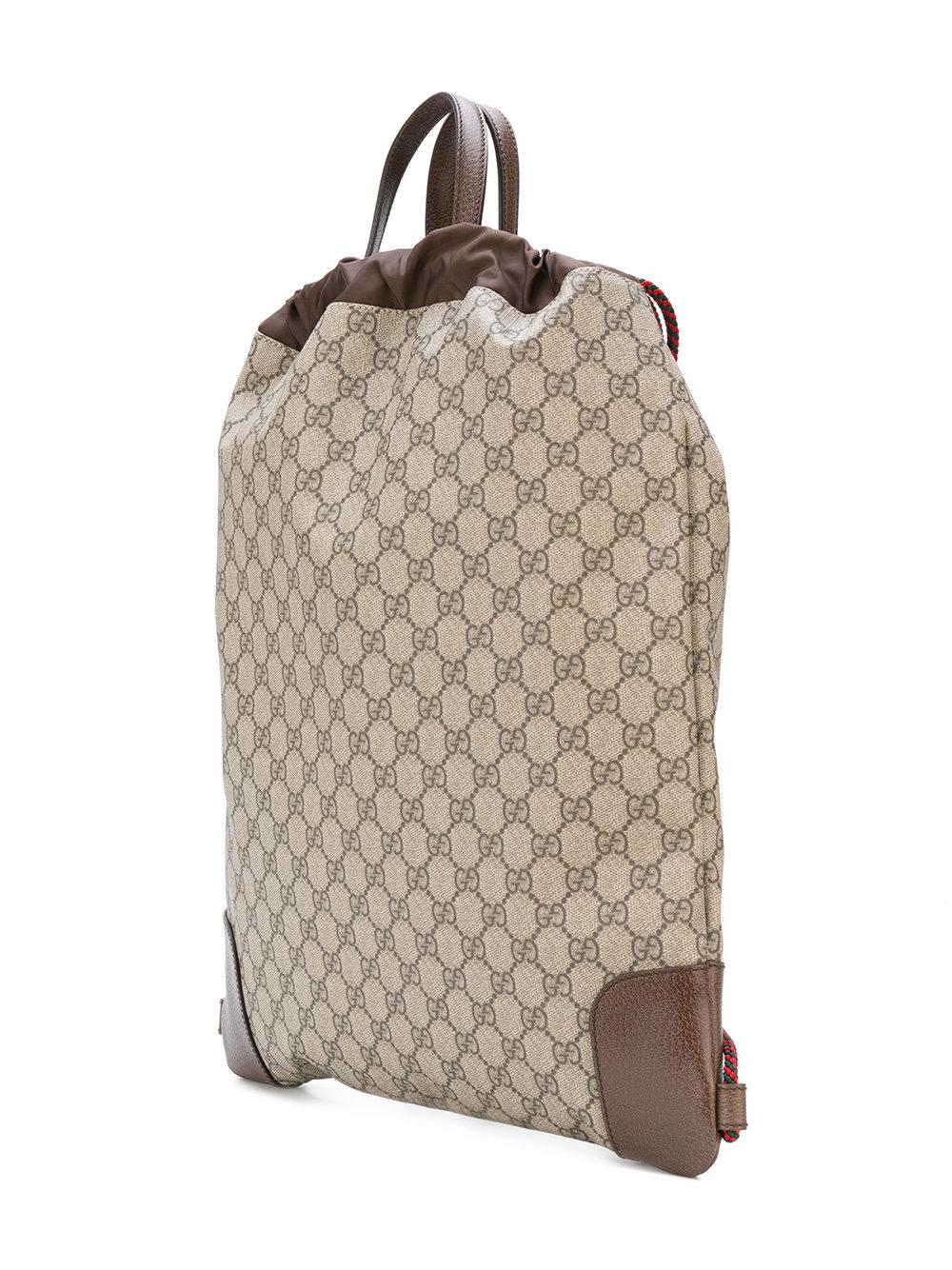 Lyst - Gucci Courrier Gg Supreme Backpack in Brown for Men