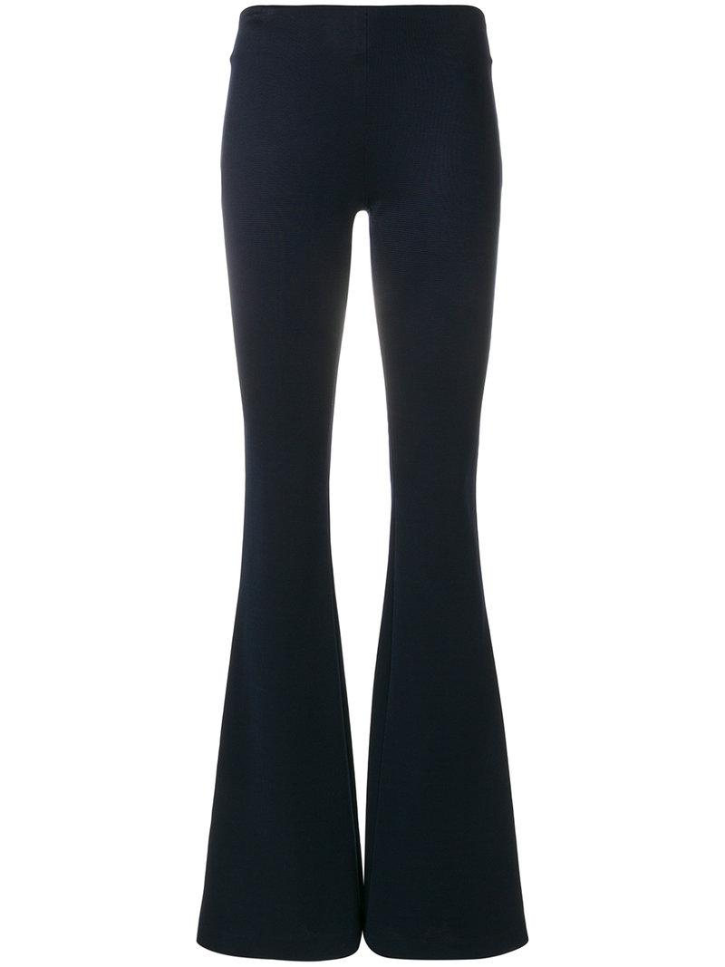 Lyst - Galvan Jersey Flared Trousers in Blue