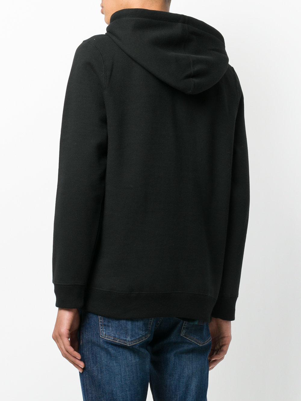 Lyst - Stussy Logo Embroidered Hoodie in Black for Men