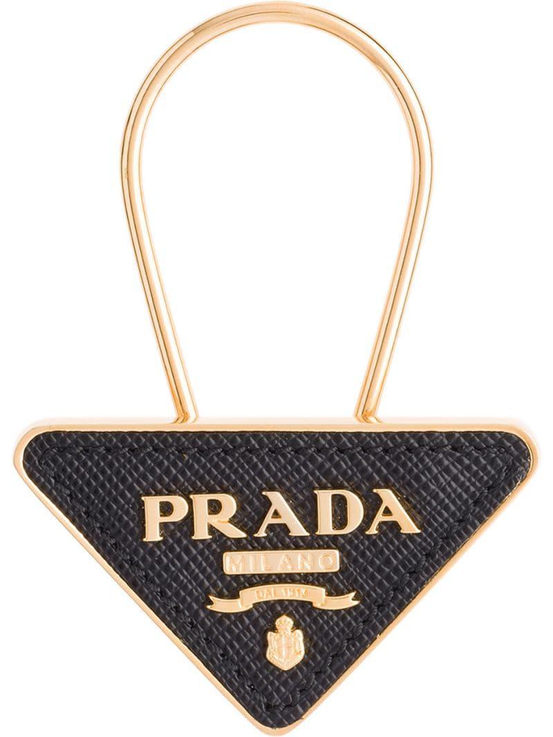 prada metal logo