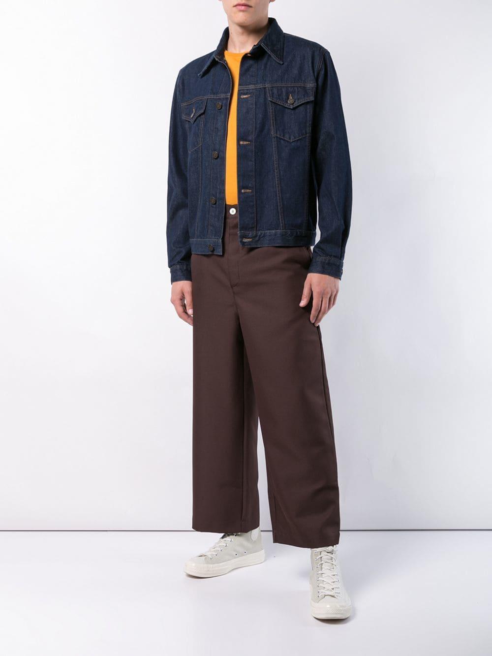 Lyst - Sunnei Wide Leg Chinos in Brown for Men