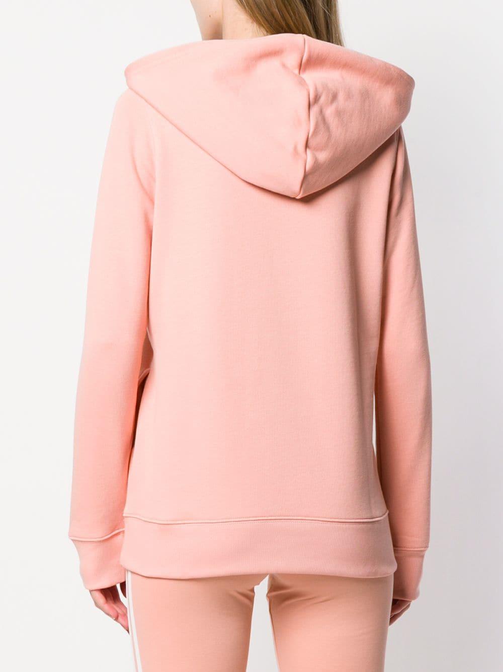 adidas Trefoil Hoodie in Pink - Lyst