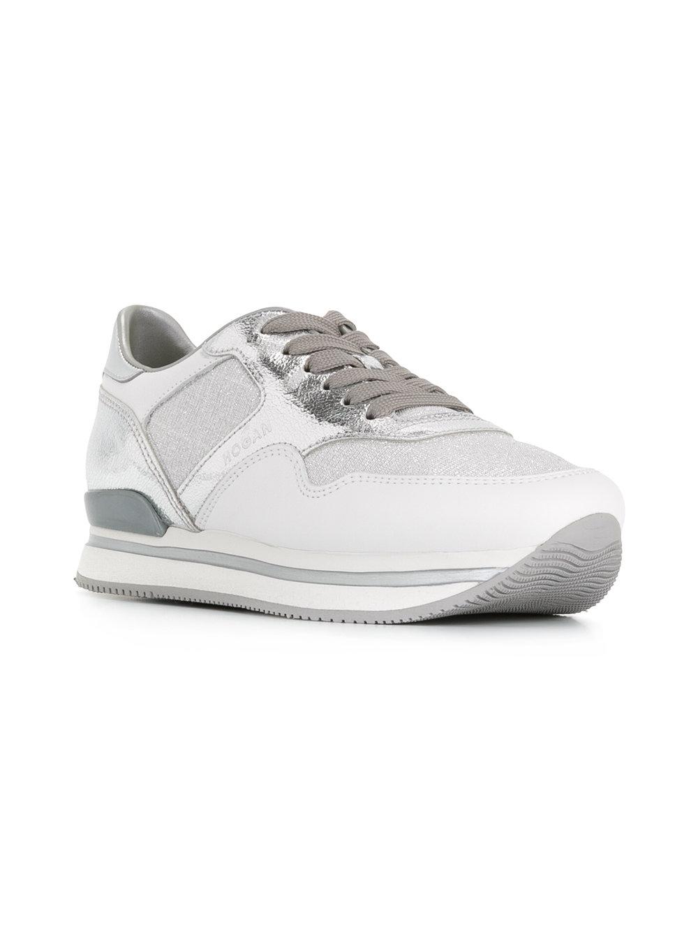 Lyst - Hogan Lace Up Trainers in White