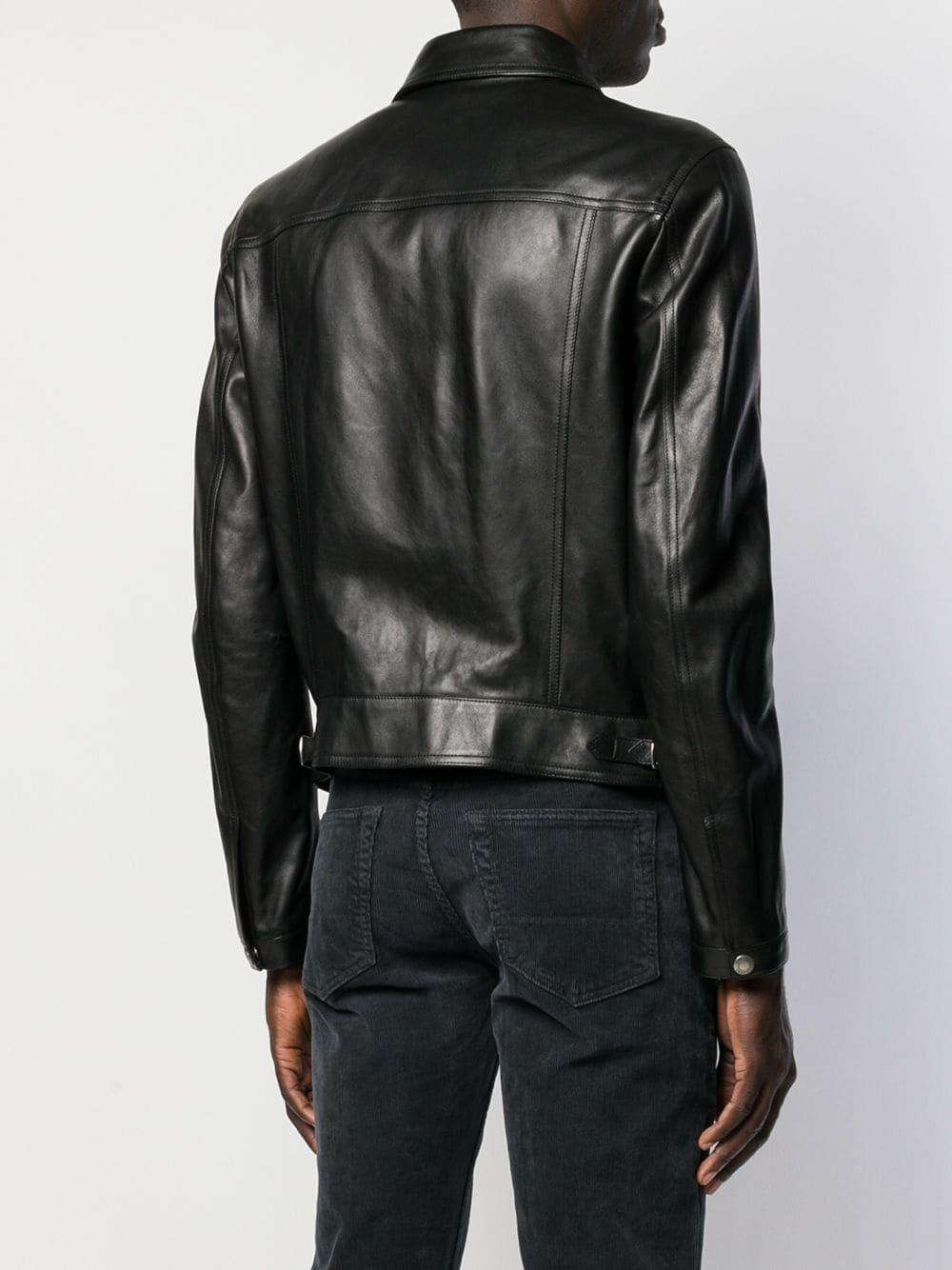 Tom Ford Classic Leather Jacket in Black for Men - Lyst