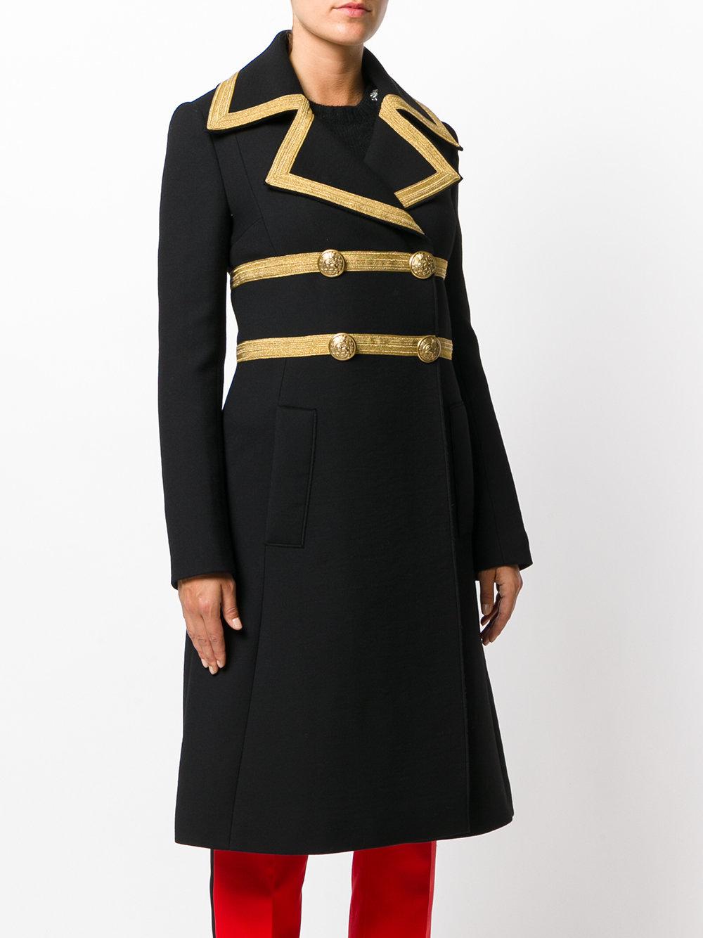 Lyst - Dolce & gabbana Military Coat in Black